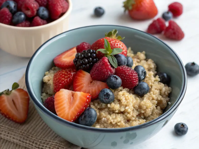 Berry Quinoa Breakfast Bowl