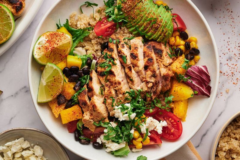 Grilled Chicken and Quinoa Bowls