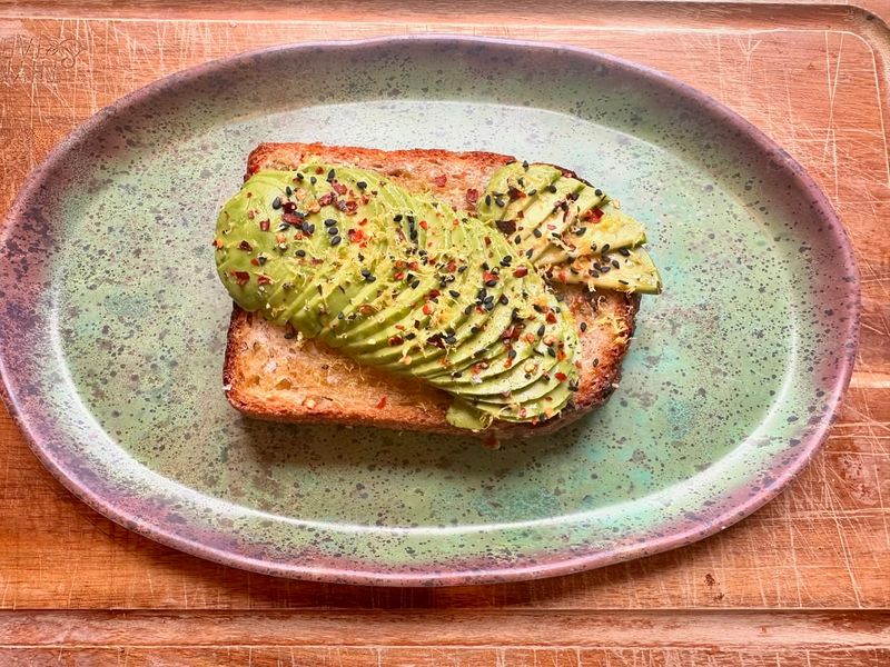 Avocado + Chili Flakes + Lemon Zest