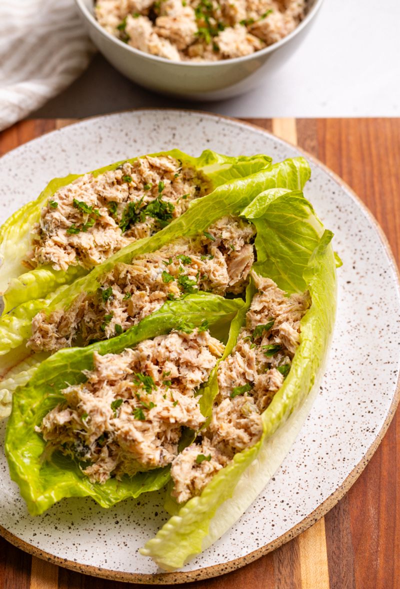 Tuna Salad Lettuce Wraps