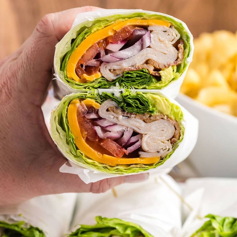 Lettuce-Wrapped Turkey Club