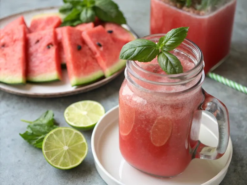 Watermelon Basil Summer Cooler
