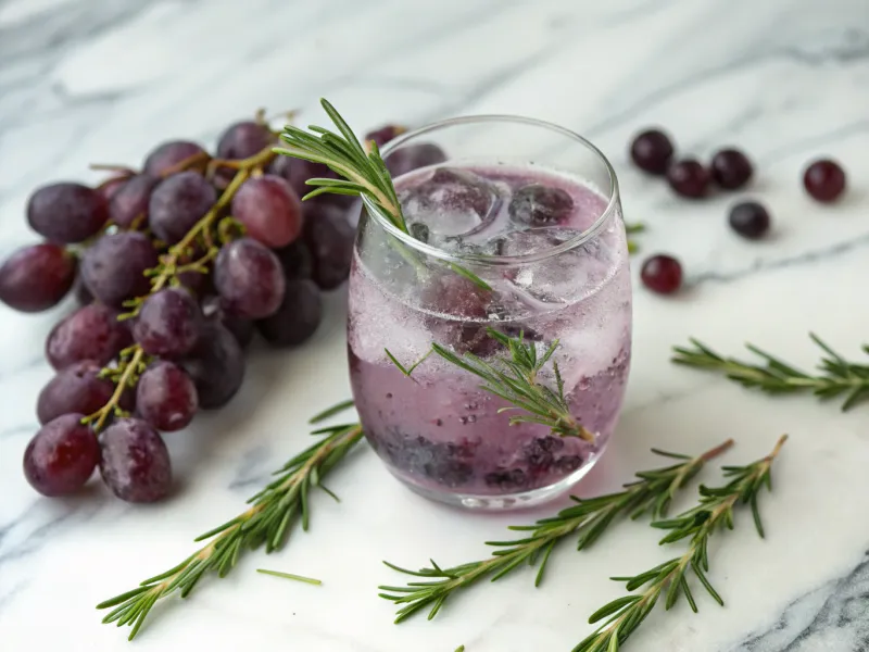 Grape and Rosemary Spritzer