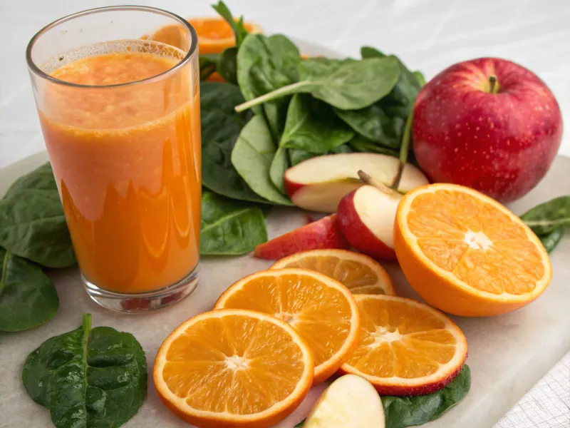 Orange Spinach Apple Blend