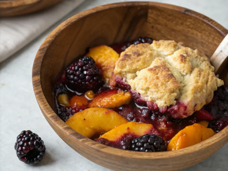 Blackberry Peach Cobbler
