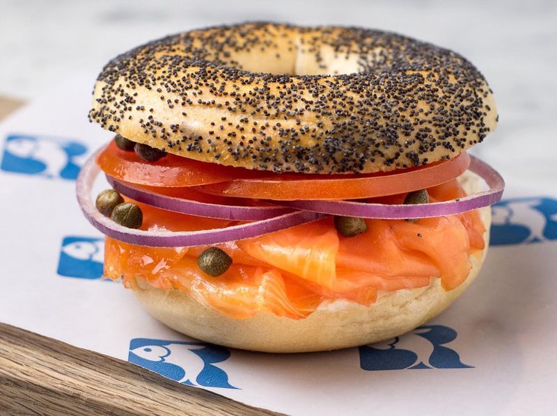 Bagel with Lox and Schmear from Russ & Daughters