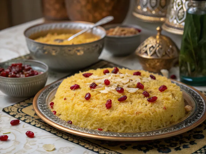 Persian Tahchin with Barberries