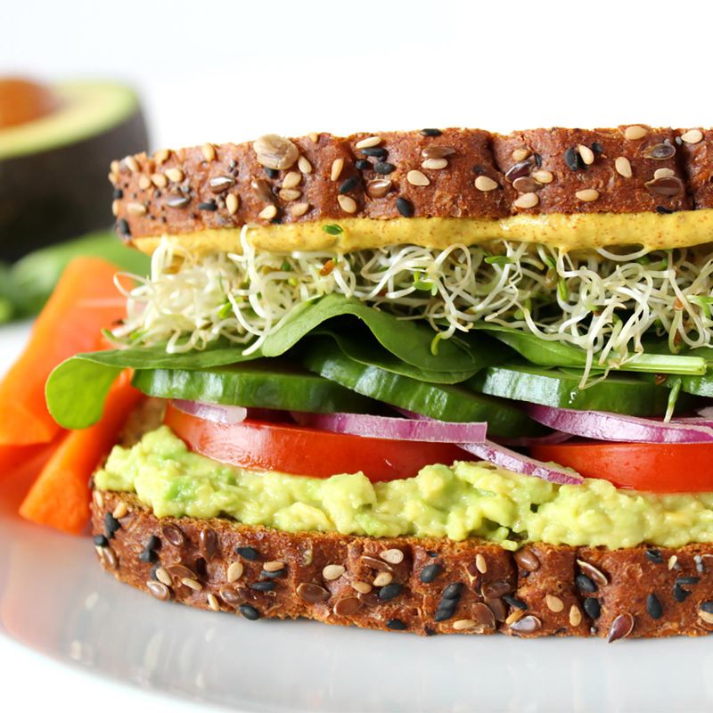 Use avocado instead of mayo in sandwiches or tuna salad