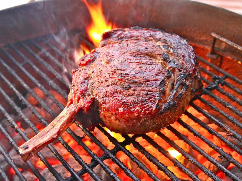 Flip meat constantly to cook it faster