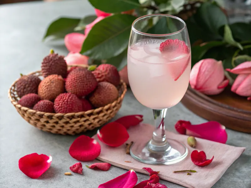 Lychee Rose Water Cooler for Monsoon Heat