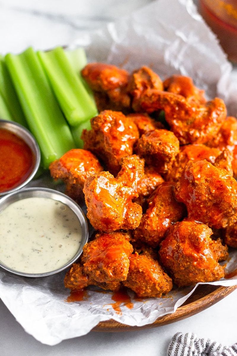 Air Fryer Buffalo Cauliflower Bites