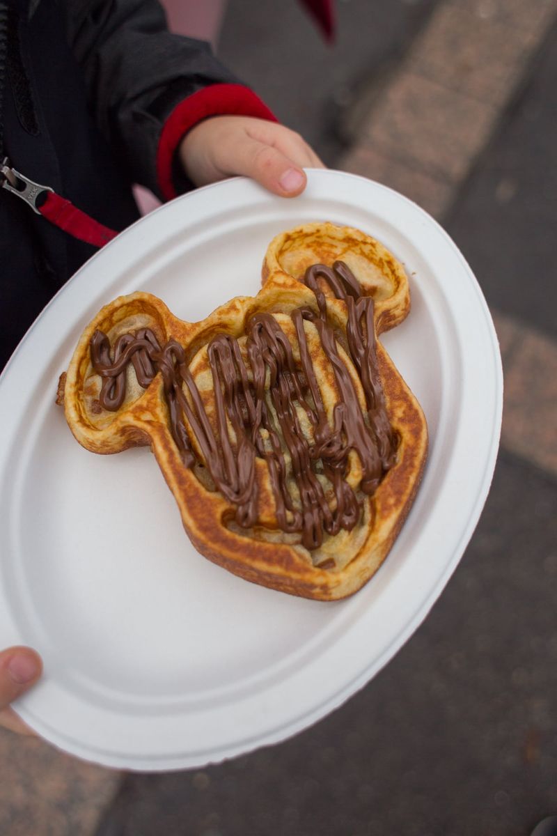 Mickey-shaped Waffles (Disneyland Paris, France & USA parks)