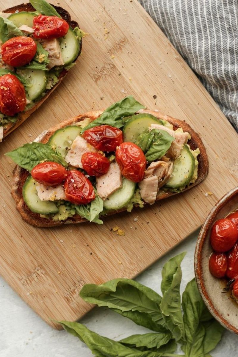 Tuna Salad + Tomato Slices + Lettuce