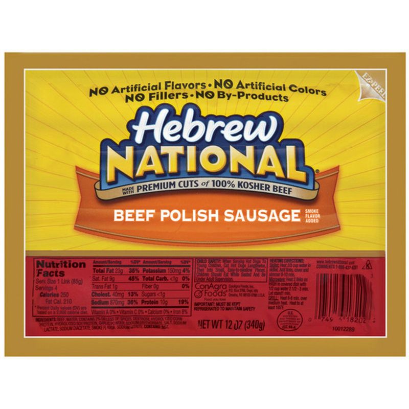 Hebrew National Beef Sausage