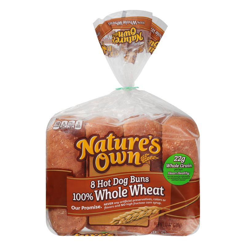 Nature’s Own 100% Whole Wheat Buns