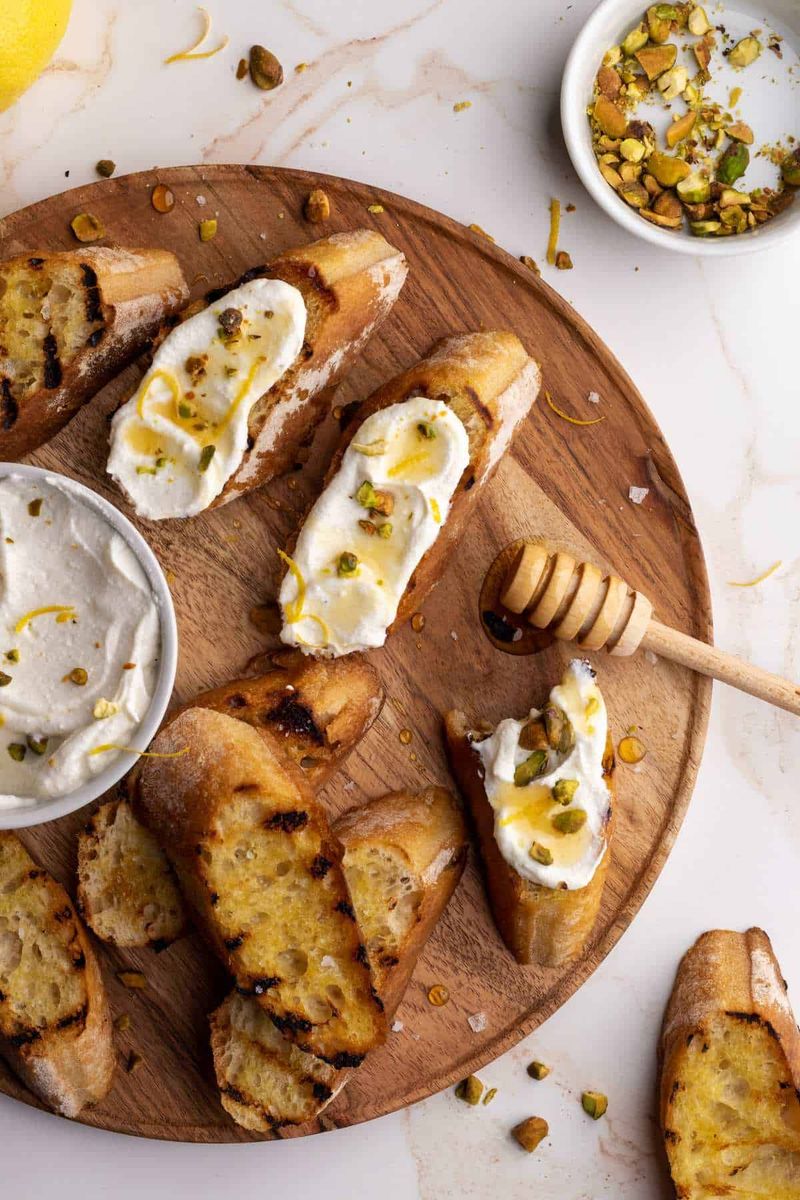 Ricotta + Honey + Crushed Pistachios