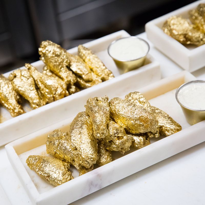 24K Gold Chicken Wings