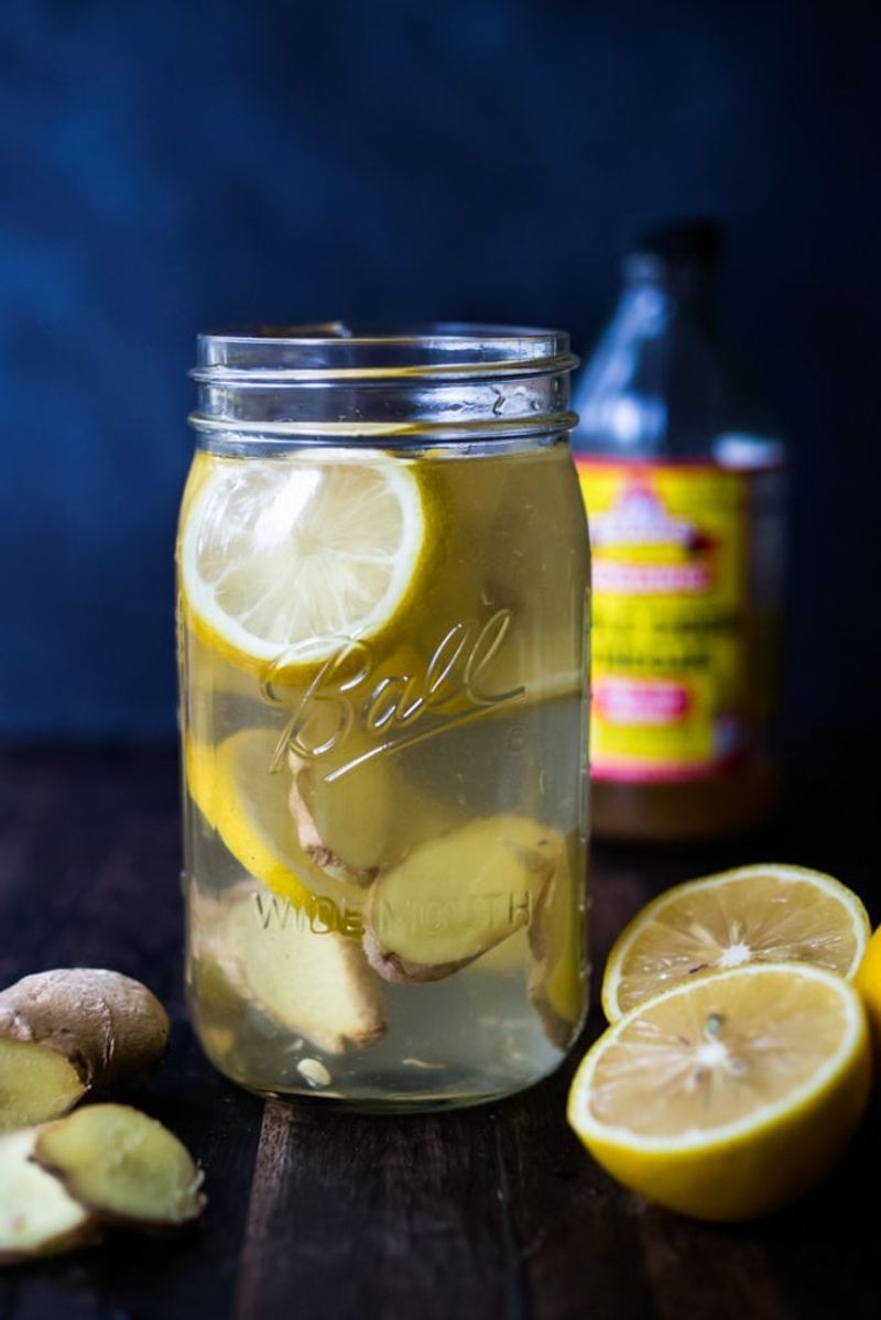 Water with Apple Cider Vinegar or Lemon