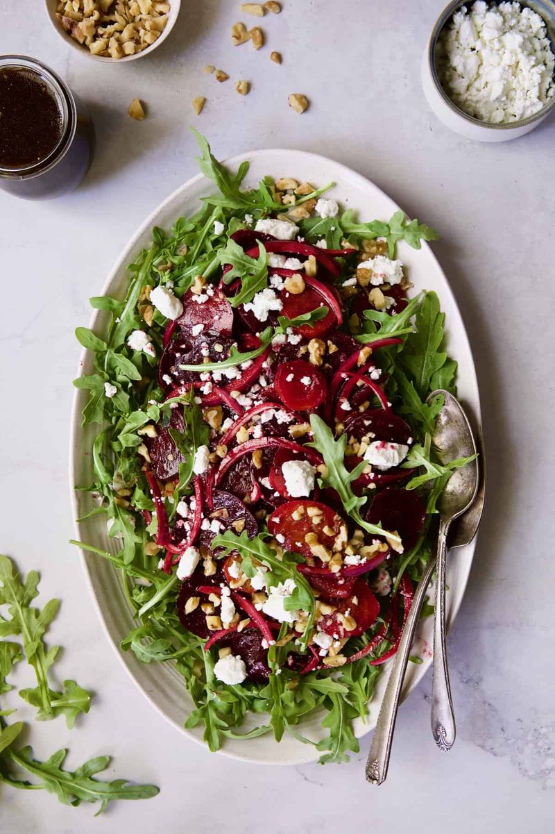 Roasted Beet & Goat Cheese Salad