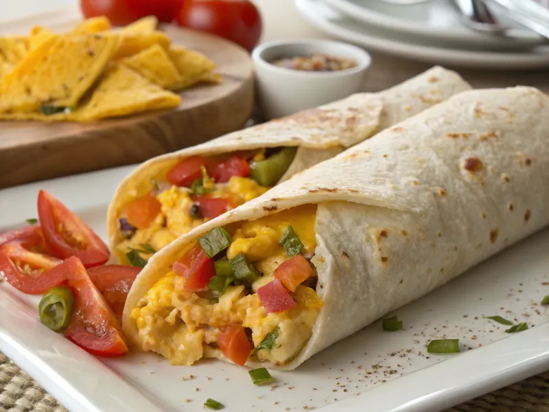 Breakfast Burrito with Scrambled Eggs