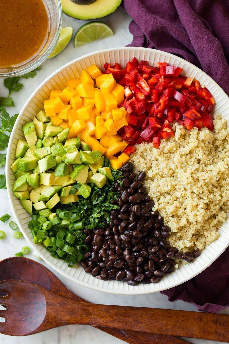 Mango Black Bean Quinoa Salad