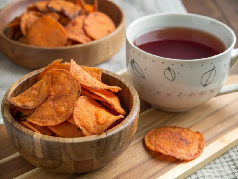 Sweet Potato Chips and Rooibos Tea from South Africa