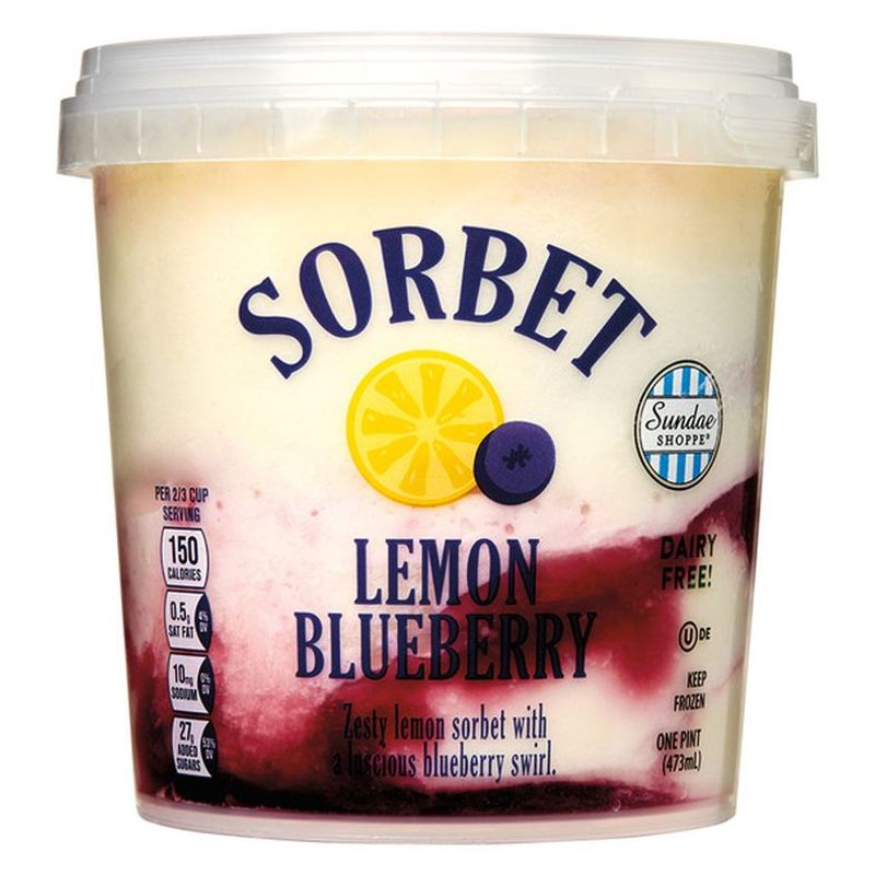 Sundae Shoppe Lemon Blueberry & Pineapple Sorbet