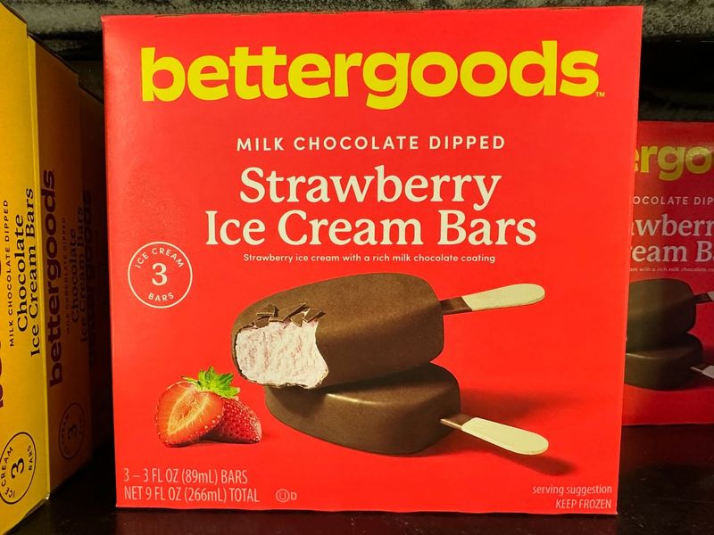 Milk Chocolate-Dipped Strawberry Ice Cream Bars