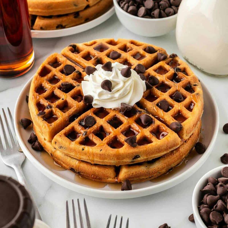 Chocolate Chip Waffles