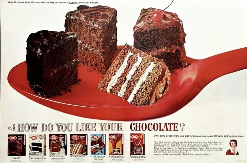 Betty Crocker Boxed Cake Mixes (with the original red spoon logo)