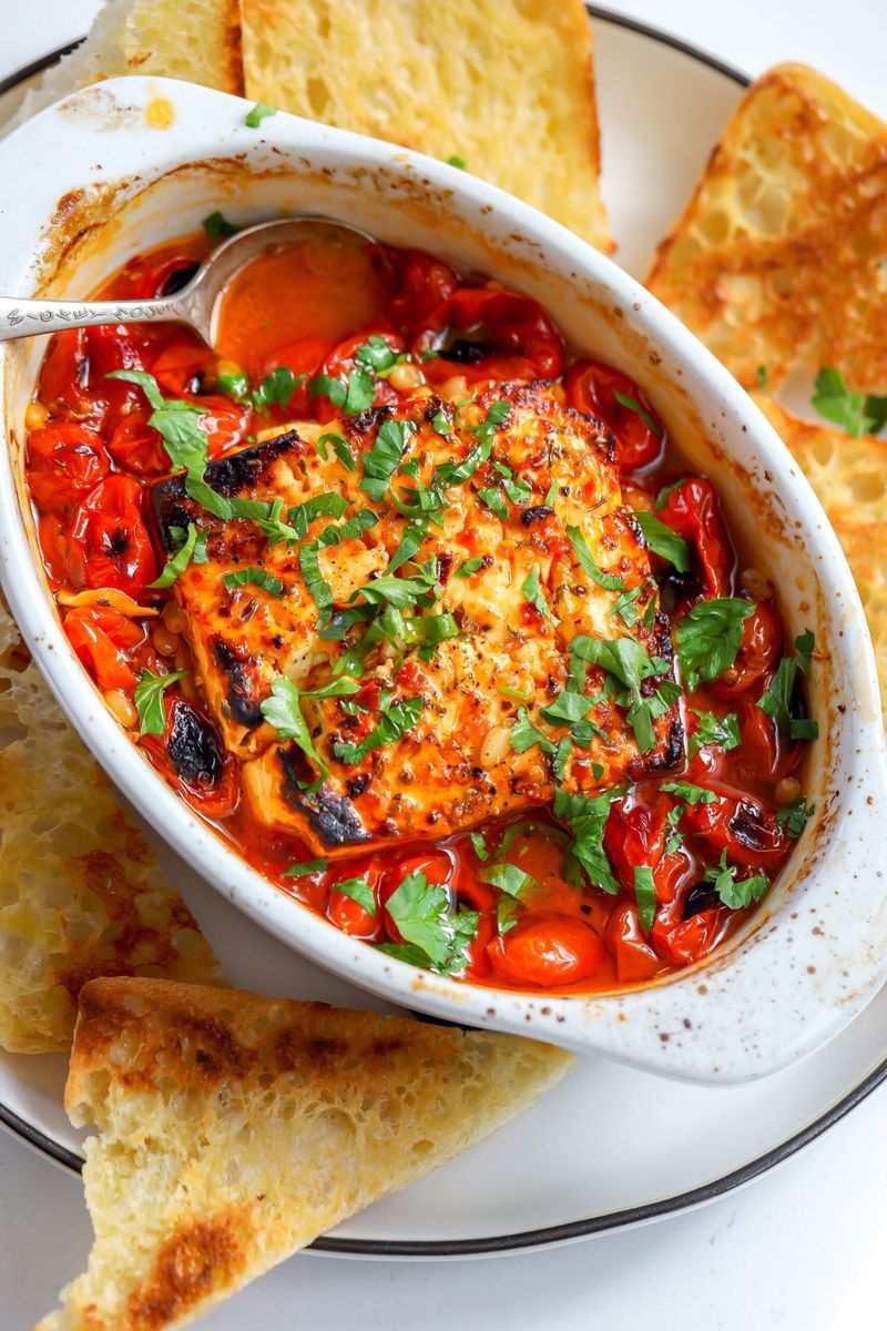 Baked Feta and Tomato Dip