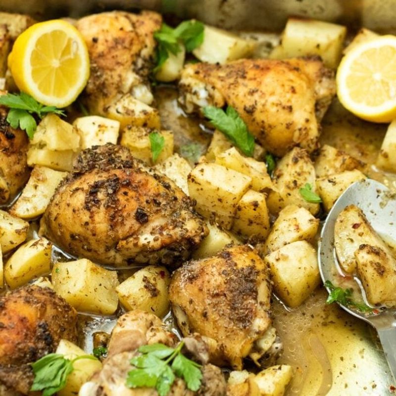 One-Pan Greek Chicken and Potatoes