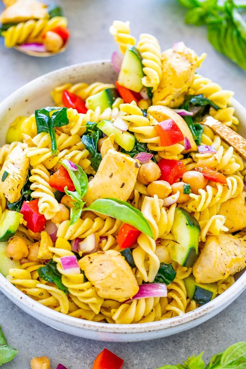 Lemon-Pepper Chicken Pasta Salad