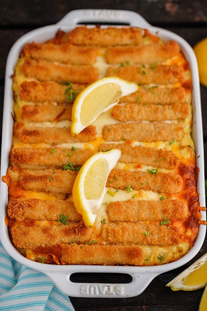 Use Them in a Fish Stick Casserole