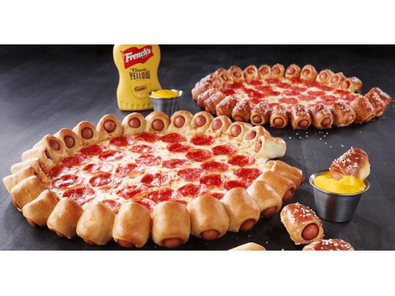 Pizza Hut Hot Dog Bites Pizza