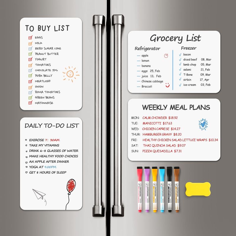 Use a Whiteboard or List on the Fridge