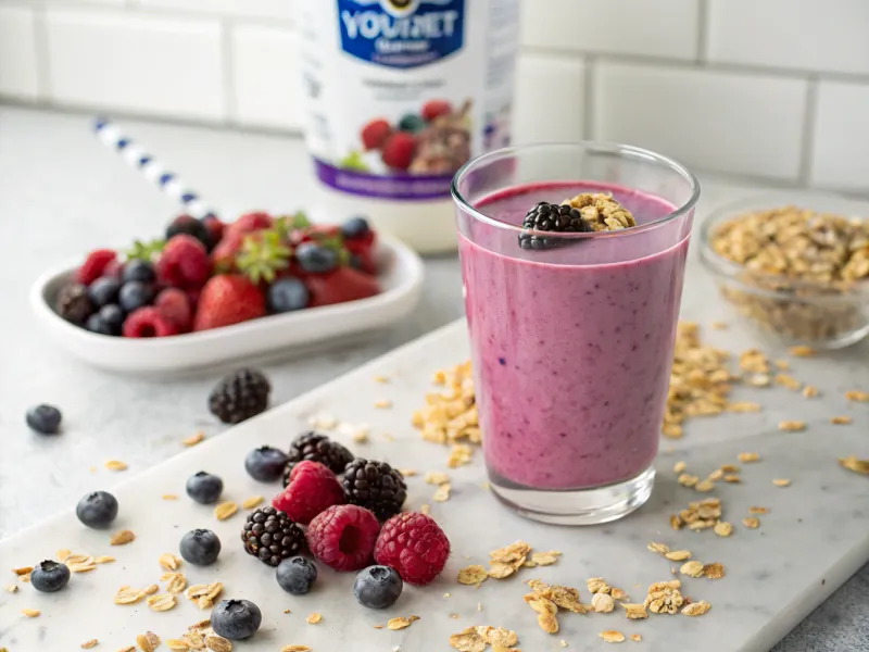 Berry Oatmeal Smoothie
