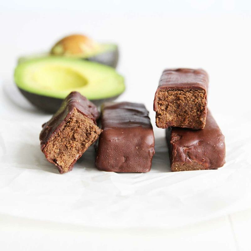 Chocolate Avocado Fat Bomb Bars