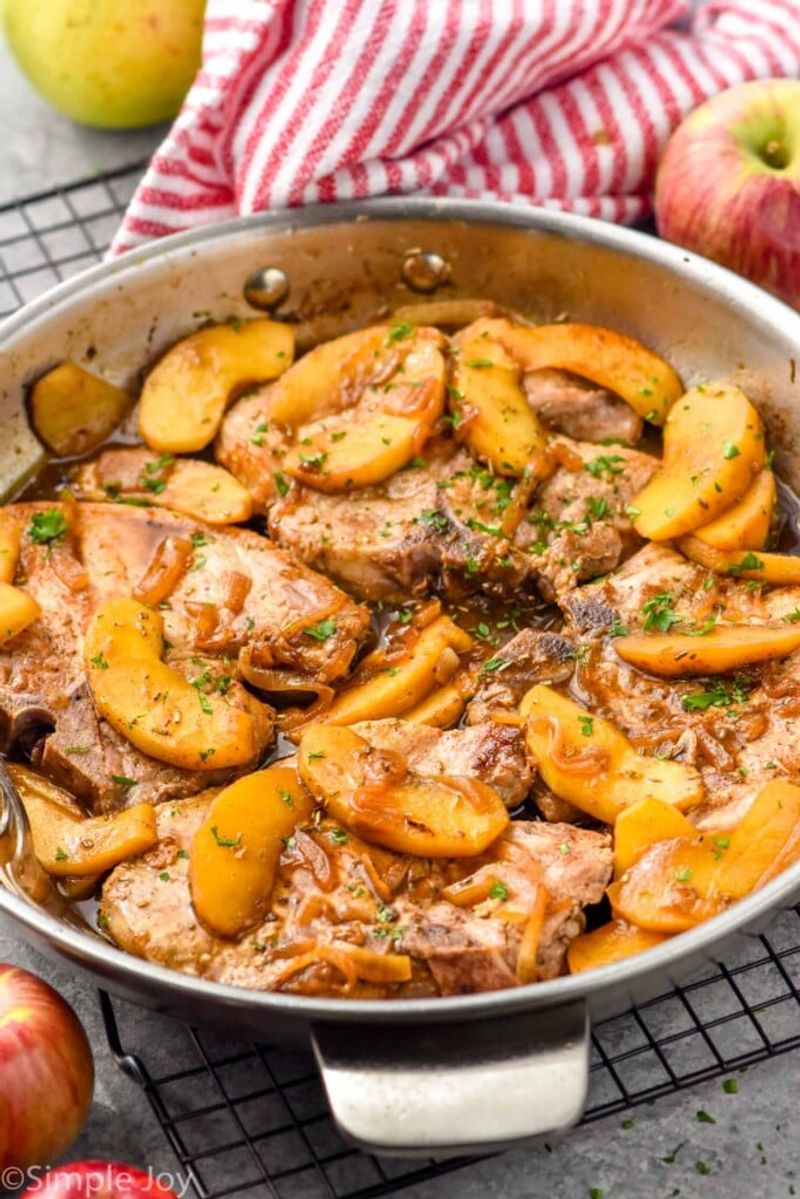 Pork Chops with Apple-Onion Compote