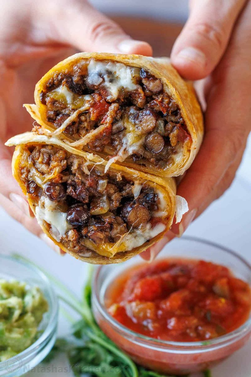 Beef and Bean Burritos