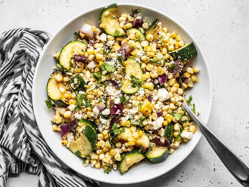 Grilled Corn and Zucchini Salad