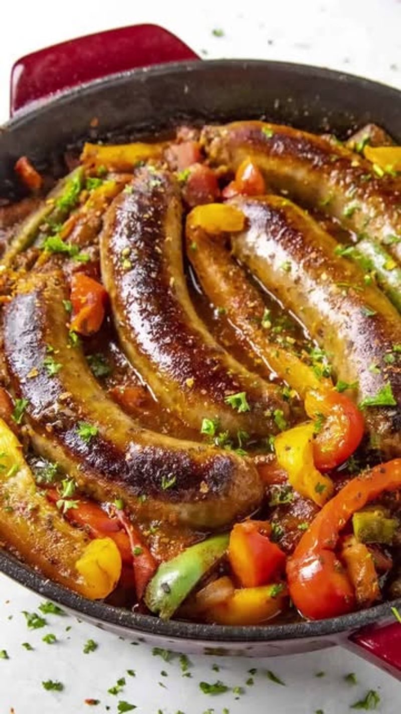 Campfire Sausage and Peppers