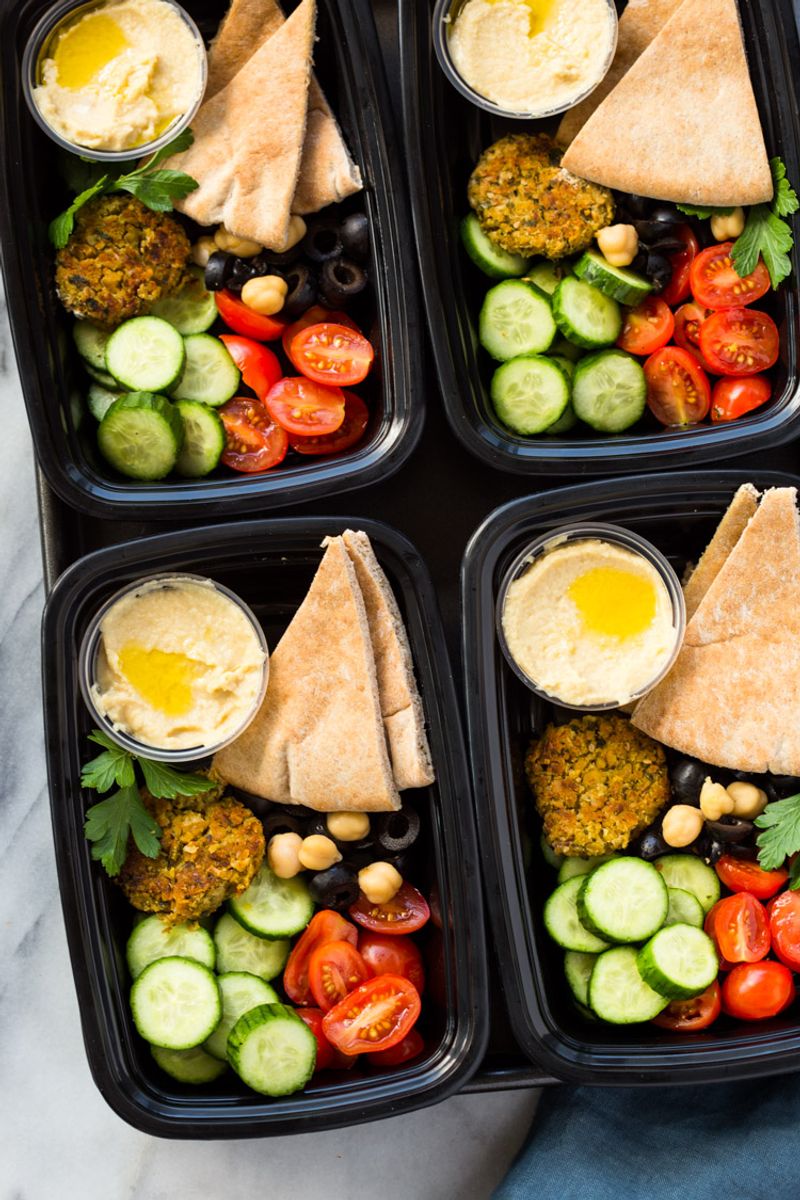 Hummus and Veggie Lunch Box