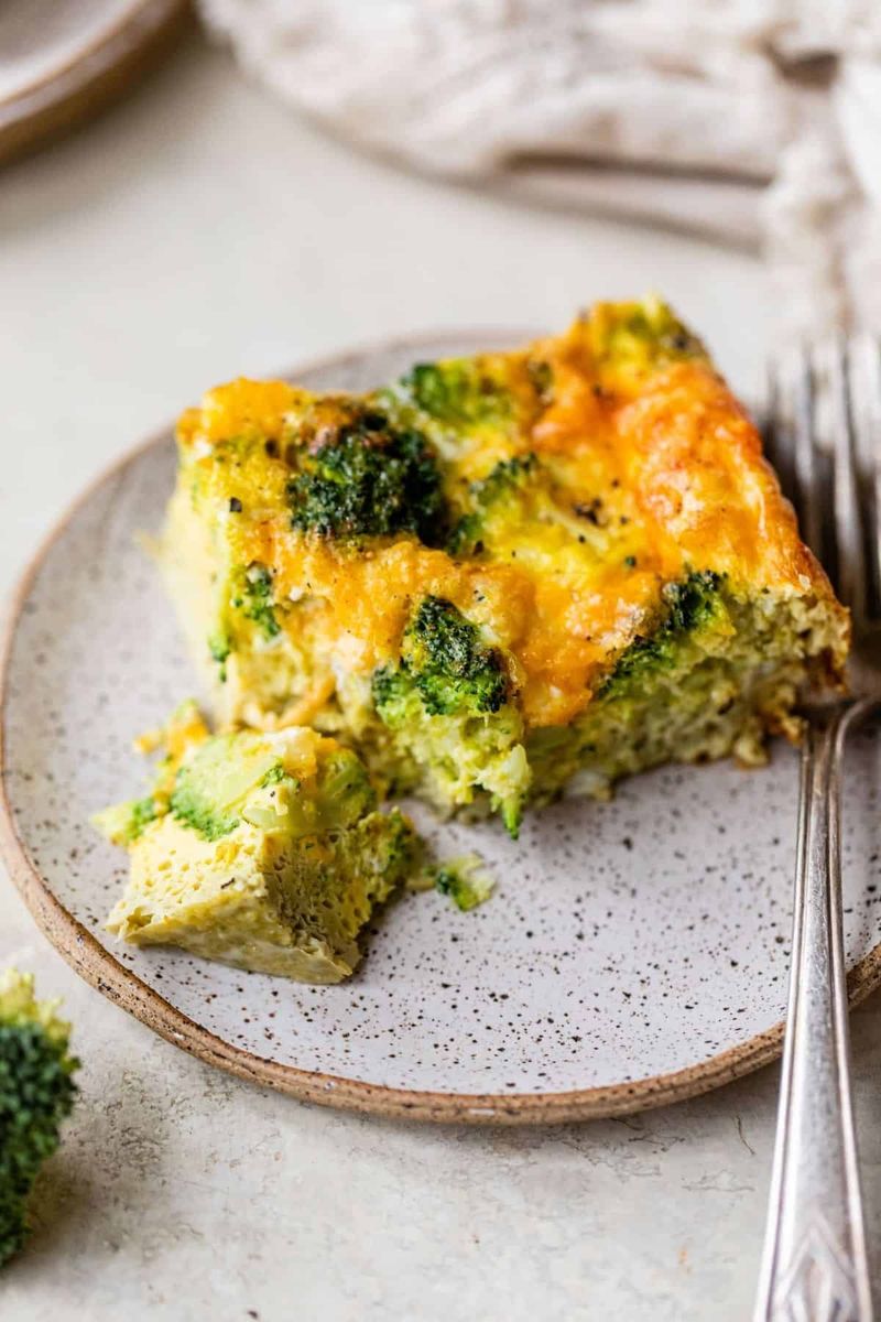 Broccoli & Cheese Egg Bake
