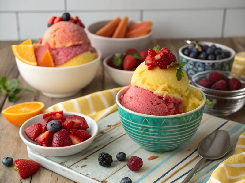 Process Frozen Fruits Into Sorbet