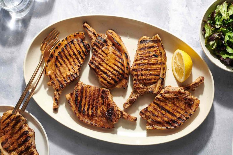 Greek-Style Grilled Pork Chops