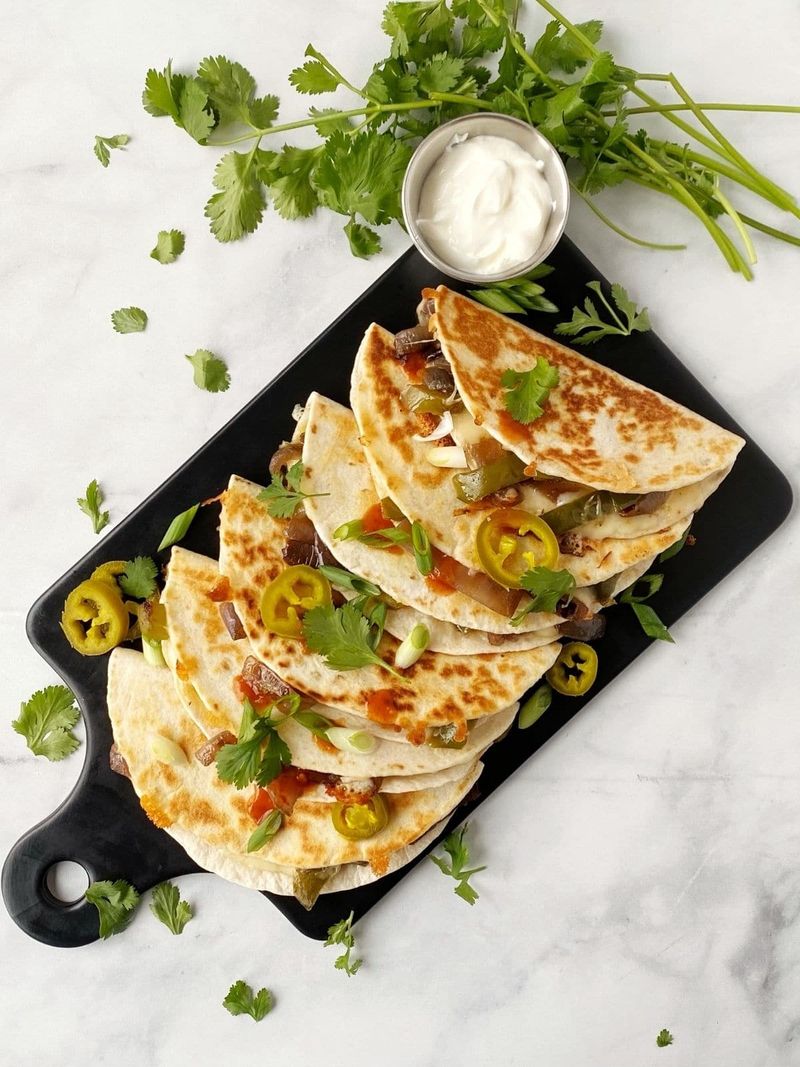 Mini Quesadillas with Chipotle Sour Cream