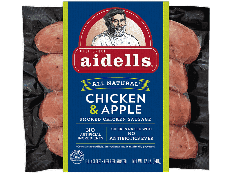 Flavored Chicken Sausages With Fruit