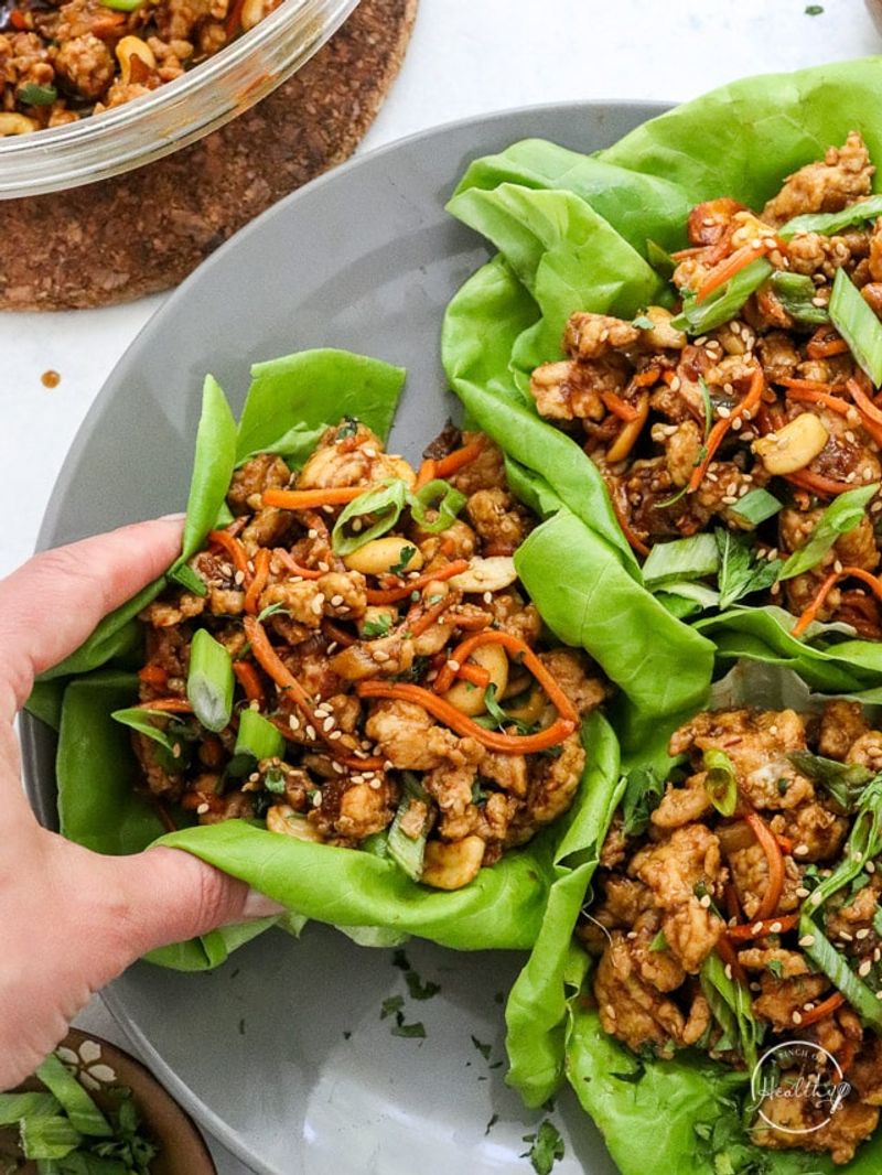 Thai Chicken Lettuce Wraps