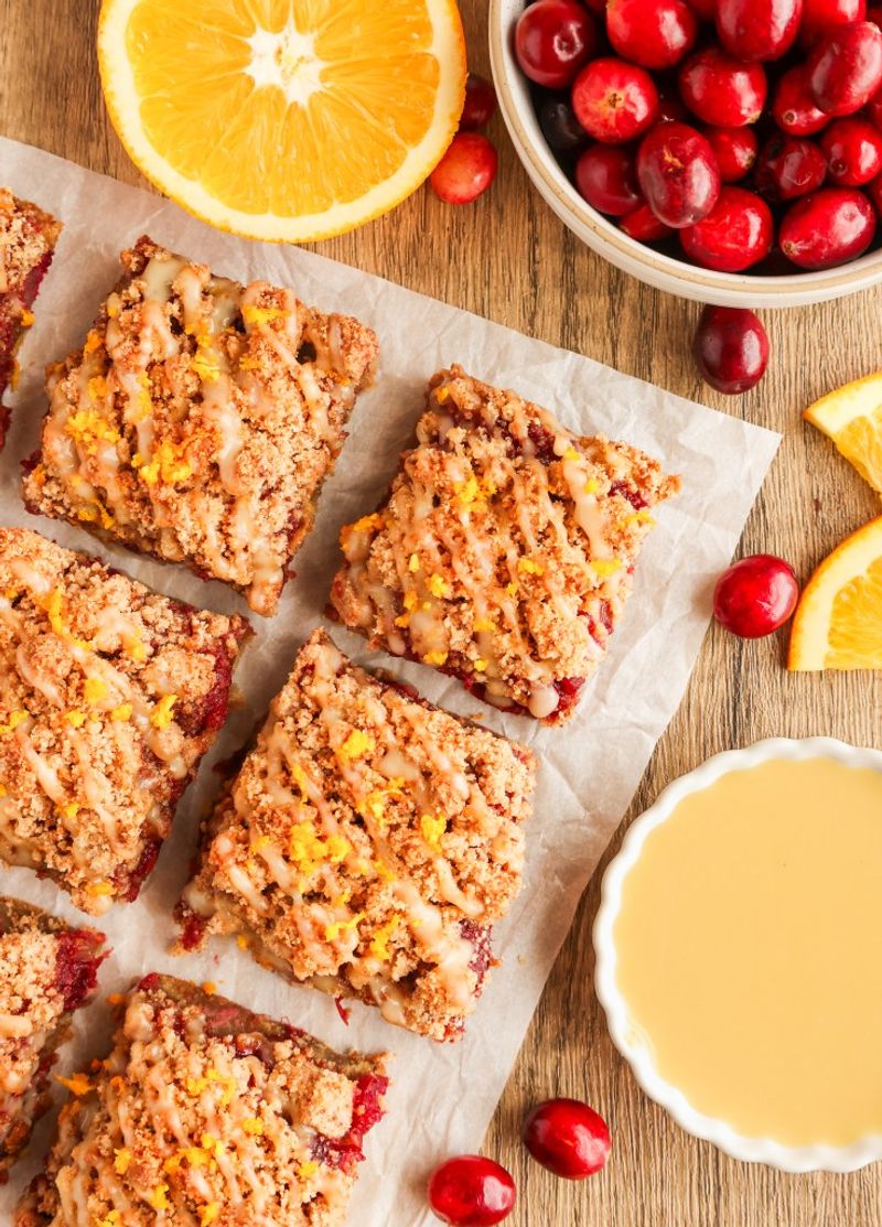 Cranberry Orange Oat Bars